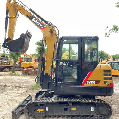 Small Size Big Power SANY SY55C Mini Excavator with Original Hydraulic Cylinder