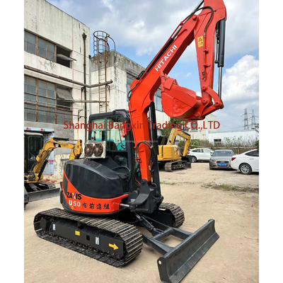 Hitachi ZX50U Mini Excavator with Original Hydraulic Cylinder and 0.23m3 Bucket Capacit