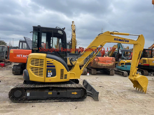 90% Komatsu Used Excavator Free Shipping 5 Ton Hydraulic Crawler Mini Machine PC55MR