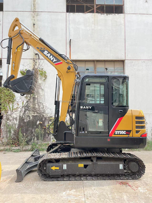 Small Size Big Power SANY SY55C Mini Excavator with Original Hydraulic Cylinder