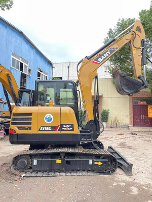 Small Size Big Power SANY SY55C Mini Excavator with Original Hydraulic Cylinder