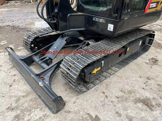 Small Machine Used SANY SY55C Mini Excavator 95% Very Good Condition Original Hydraulic Pump
