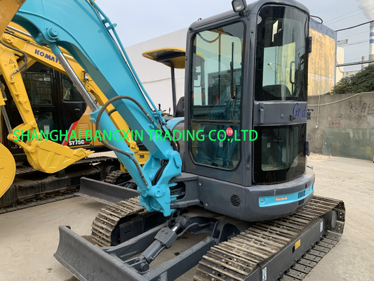 good condition Kobelco SK55SR mini excavator strong power and hydraulic stability