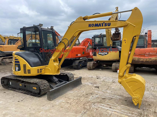 Original Japan Digger Machinery Komatsu PC55MR with Strong Power and Hydraulic Stability