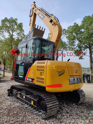 Original Hydraulic Cylinder Sany SY75C Used Mini Excavator 55kw