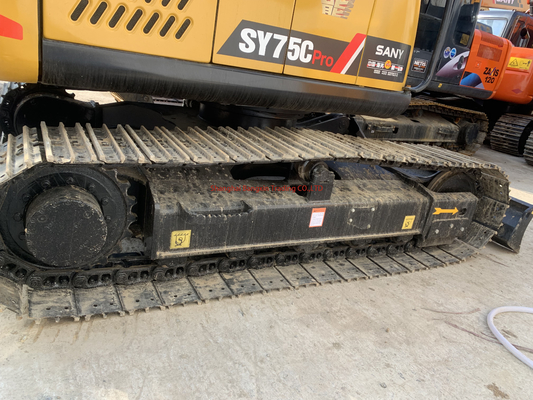 Global Used Sany SY75 Crawler Excavator with Original Hydraulic Valve