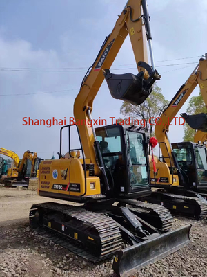 Used Sany SY75 Mini Excavator with Cat Engine and Original Hydraulic Pump in Good Condition