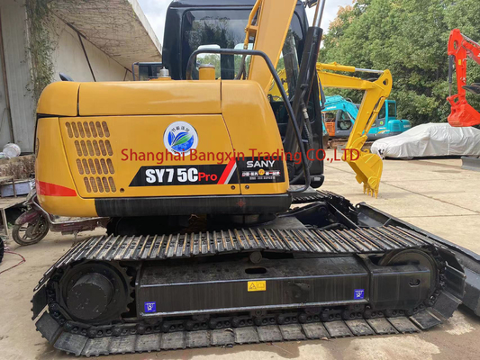 2022 Sany SY75 Used Crawler Excavator in Excellent Condition with 0.27 Bucket Capacity