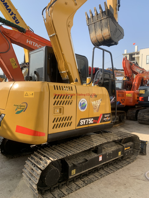 40 kw Sany SY75 second hand crawler excavator almost and ready for speedy purchase