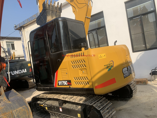 40 kw Sany SY75 second hand crawler excavator almost and ready for speedy purchase