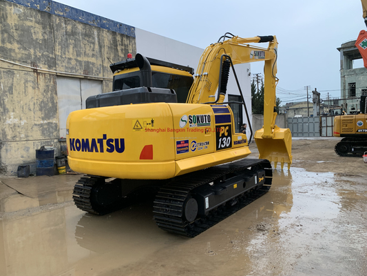 Original Japan Komatsu PC130 Used Excavator with Free Shipping and 0.6 Bucket Capacity