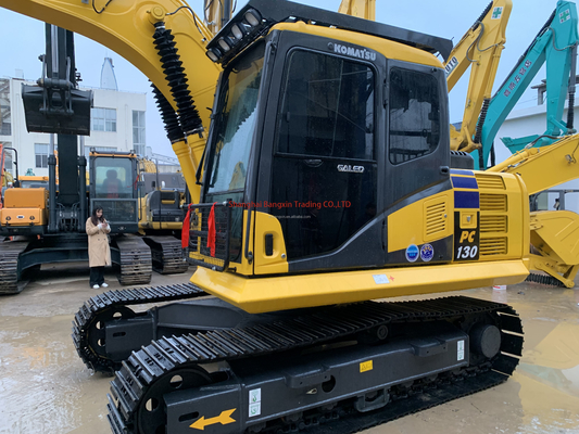 Original Japan Komatsu PC130 Used Excavator with Free Shipping and 0.6 Bucket Capacity
