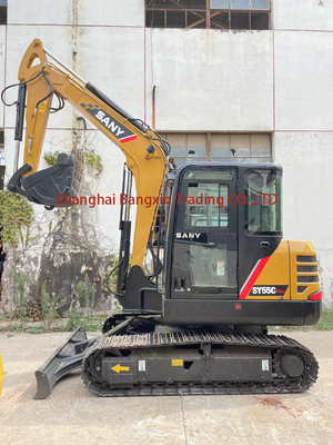 Global Sany SY55C Excavator with Blade Moving Type Crawler Loader