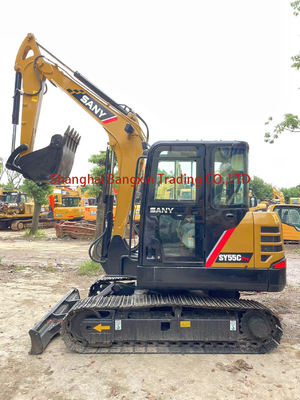Global Sany SY55C Excavator with Blade Moving Type Crawler Loader