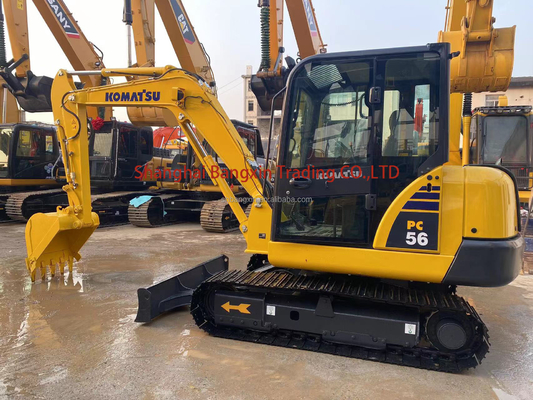 Good Condition Used Komatsu PC56 Crawler Excavator All Functions Normal 7 Days Delivery