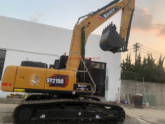 Global Used Excavator Sany SY215 Machinery 21ton with Original Hydraulic Cylinder