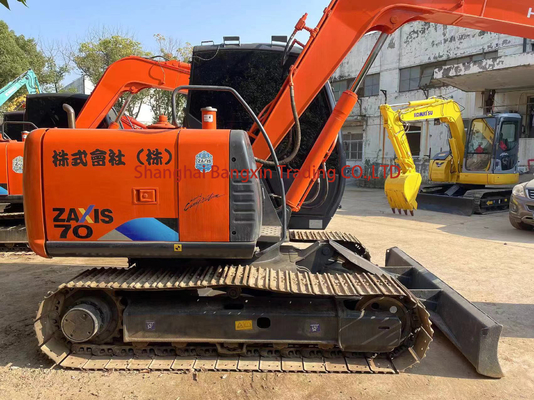 Good Condition Used Hitachi ZX70 7 Ton Mini Excavator with Free Shipping in 2023