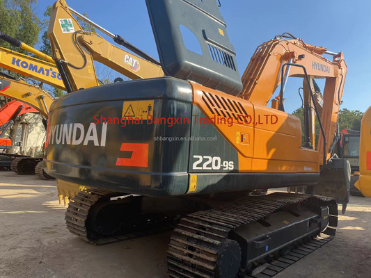 22000 KG Machine Weight Used Hyundai R220-9S Excavator Second Hand Cummins Engine