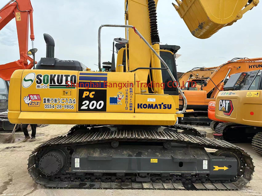 Used Komatsu PC200 Excavator Strong Power And High Hydraulic Stability