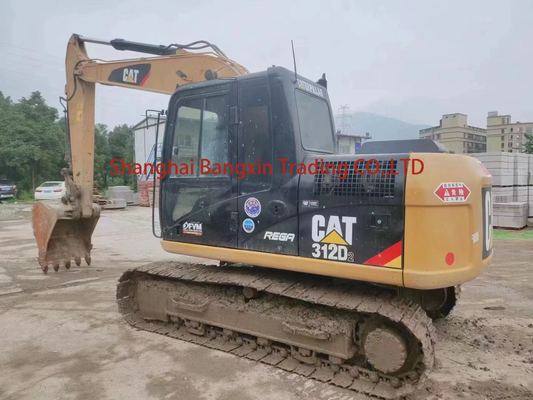 Used Cat 312D2 Crawler Excavator Construction Machine with Original Hydraulic Valve